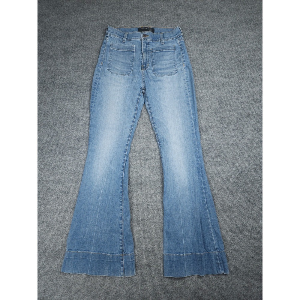 Veronica Beard Sherridan Exaggerated High-Rise Jeans Women's 29 Blue